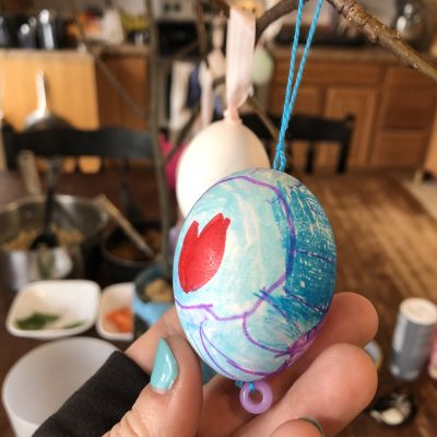 Egg shells and art lessons